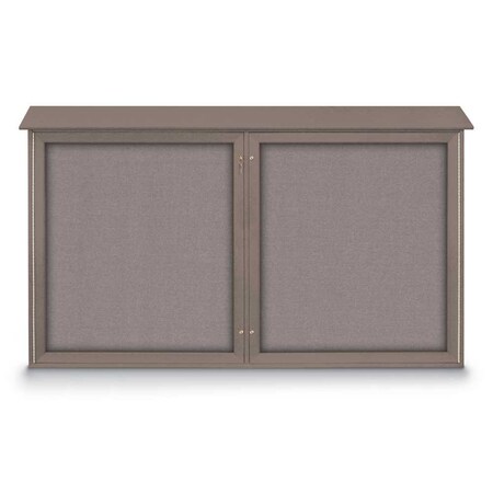 United Visual Products Open Faced Traditional Rounded Corkboard UV646ARC-WHITE-CLOUD